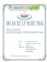 đồ án nước thải cao su