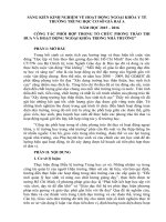 SKKN công tác phối hợp trong tổ chức phong trào thi đua và hoạt động ngoại khóa trong nhà trường 