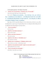 Câu hỏi trả lời phỏng vấn Campus France