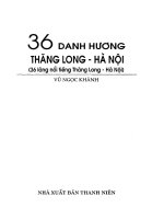 36 Danh Tướng Thăng Long Hà Nội (NXB Thanh Niên 2010) - Vũ Ngọc Khánh, 392 Trang