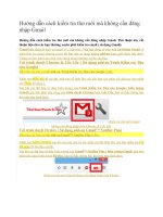 Hướng dẫn cách kiểm tra thư mới mà không cần đăng nhập gmail