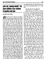 Các Họ Ngoại Nhập Và Ảnh Hưởng Của Chúng Ở Người Khơ Me - Nguyễn Văn Thắng