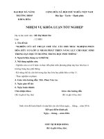 NGHIÊN CỨU KỸ THUẬT CHẾ TÁC CÂU HỎI TRẮC NGHIỆM PHẦN HÓA HỮU CƠ LỚP 11 NHẰM PHÁT TRIỂN NĂNG LỰC CHO HỌC SINH TRONG DẠY HỌC Ở TRưỜNG TRUNG HỌC PHỔ THÔNG