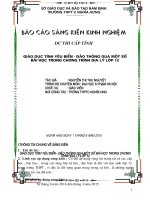 SKKN GIÁO dục TÌNH yêu BIỂN đảo THÔNG QUA một số bài học TRONG CHƯƠNG TRÌNH đại lý lớp 12 