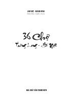 36 Chợ Thăng Long Hà Nội (NXB Thanh Niên 2010) - Lam Khê, 105 Trang