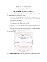 Mẫu 08 - Quy định nộp luận văn thạc sĩ