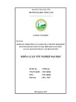 Đánh giá ảnh hưởng của lượng mưa tới mức độ bị bệnh do nấm Ceratocystis gây hại trên keo tai tượng tại Tỉnh Thái Nguyên