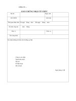 Giấy chứng nhận từ chức bằng tiếng Trung