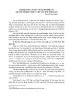 ĐẠI HỌC ĐÔNG DƢƠNG VỚI SỰ HÌNH THÀNH ĐỘI NGŨ TRÍ THỨC MỚI Ở VIỆT NAM ĐẦU THẾ KỶ XX