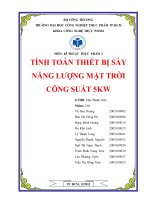 Thiết kế máy sấy năng lượng mặt trời 5 kw
