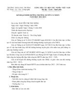 Mau ke hoach BDTX  ca nhan