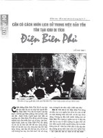 0608 can co cach nhin lich su trong viec bao ton ton tao khu di tich dien bien phu 