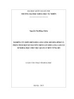 NGHIÊN cứu DIỄN BIẾN bồi LẮNG LÒNG hồ hòa BÌNH và PHÂN TÍCH một số NGUYÊN NHÂN gây bồi LẮNG làm cơ sở KHOA học CHO VIỆC QUẢN lý bền VỮNG hồ