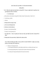 ĐỀ CƯƠNG ÔN TẬP MÔN TƯ TƯỞNG