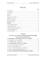 Khóa luận tốt nghiệp: Hoạt động cho vay khách hàng doanh nghiệp