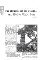 Thử tìm hiểu giá trị văn hóa ở tháp Bút đền Ngọc Sơn