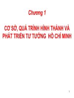 CƠ SỞ, QUÁ TRÌNH HÌNH THÀNH VÀ PHÁT TRIỂN TƯ TƯỞNG HỒ CHÍ MINH