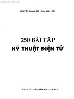 250 bai tap ky thuat dien tu (NXB giao duc 2010)   thai thanh tra, 216 trang 