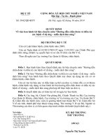 Quyết định   bộ y tế 