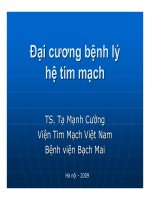 ĐẠI CƯƠNG BỆNH LÝ HỆ TIM MẠCH
