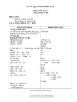 Giáo án lớp 4 buổi chiều tuần 9