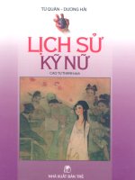 Lịch sử kỹ nữ (NXB trẻ 1995)   từ quân  dương hải, 337 trang 