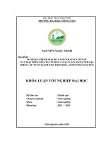 Đánh giá mức độ bị bệnh do nấm ceratocystis gây hại trên keo tai tượng (acacia mangium willd) theo cấp tuổi tại huyện định hóa, tỉnh thái nguyên 