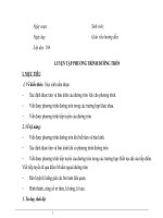 Giáo án luyện tập phương trình đường tròn 10