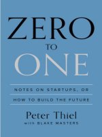 Peter Thiel zero to one