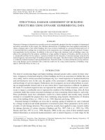 Structural damage assessment of building structures using dynamic experimental data (p 1 8)