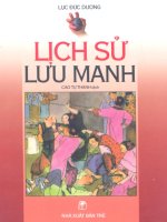Lịch sử lưu manh (NXB trẻ 2001)   lục đức dương, 320 trang 
