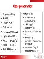 Xử trí rung nhĩ mới xuất hiện ở bệnh nhân, hội chứng vành cấp
