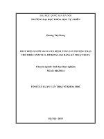 PHÁT HIỆN NGƯỜI MANG GEN BỆNH TĂNG sản THƯỢNG THẬN THỂ THIẾU ENZYM 21  HYROXYLASE BẰNG kỹ THUẬT MLPA