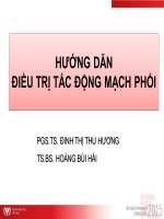 HƯỚNG DẪN ĐIỀU TRỊ TẮC ĐỘNG MẠCH PHỔI