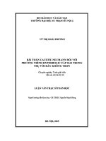 Luận văn bài toán cauchy   neumann đối với phương trình hyperbolic cấp hai trong trụ với đáy không trơn 