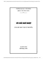 Sức khỏe nghề nghiệp p1