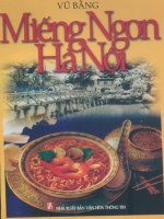 Miếng ngon hà nội (NXB văn hóa thông tin 2000)   vũ bằng, 200 trang 