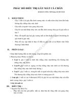 CTH dieu tri gay mat ca chan 