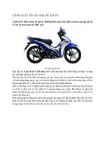 Cách xử lý khi xe máy bị kẹt số