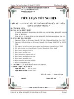 KHẢO SÁT HỆ THÔNG PHÂN PHỐI KHÍ TRÊN ĐỘNG CƠ ĐỐT TRONG, 2015