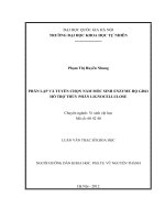 Phân lập và tuyển chọn chủng nấm mốc sinh enzyme họ GH61 hỗ trợ thủy phân lignocellulose 