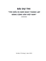 TÌM HIỂU 85 năm NGÀY THÀNH lập ĐẢNG CỘNG sản VIỆT NAM