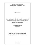 ẢNH HƯỞNG CỦA TÁN SẮC VÀ BIẾN ĐIỆU TẦN SỐ ĐỐI VỚI XUNG SECANT HYPERBOLIC TRONG THÔNG TIN QUANG SỢI