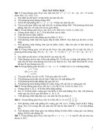 BÀI TẬP TỔNG HỢP - TỐT CHO ÔN THI THPT QUỐC GIA MÔN TOÁN NĂM 2016.