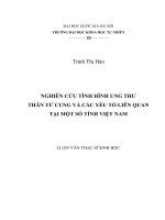 Nghiên cứu tình hình ung thư thân tử cung và các  yếu tố liên quan tại một số tỉnh việt nam 