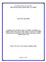 NGHIÊN CỨU ĐO HOẠT ĐỘ CÁC ĐỒNG VỊ PHÓNG XẠ TRONG MỘT SỐ LOẠI LƯƠNG THỰC Ở VÙNG VEN BIỂN TỈNH QUẢNG NINH BẰNG HỆ THỐNG PHỔ KẾ GAMMA PHÂN GIẢI CAO