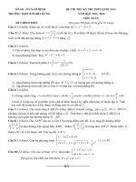 ĐỀTHI THỬ LẦN 3 TRƯỜNG THPT B NGHĨA HƯNG