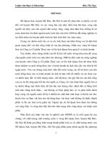 đánh giá đúng hiện trạng thành phần loài cá và chất lượng nước của Hồ Quan Sơn, huyện Mỹ đức, Hà Nội