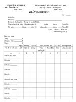 mấu giấy đi đường dài ngày