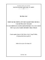 THIẾT KẾ HỆ THỐNG LÊN MEN KỊ KHÍ THEO MẺ DỰA VÀO HƯỚNG DẪN VDI 4630 VÀ XÁC ĐỊNH SẢN LƯỢNG KHÍ SINH HỌC CỦA CÁC CHẤT NỀN TẠI LÀNG NGHỀ CHẾ BIẾN THỰC PHẨM